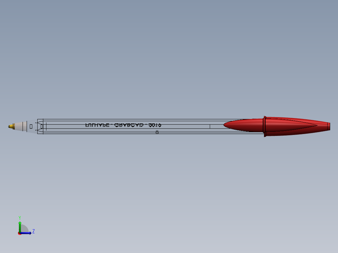 笔、中性笔、铅笔(9)左视图