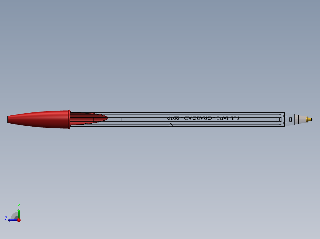 笔、中性笔、铅笔(9)右视图