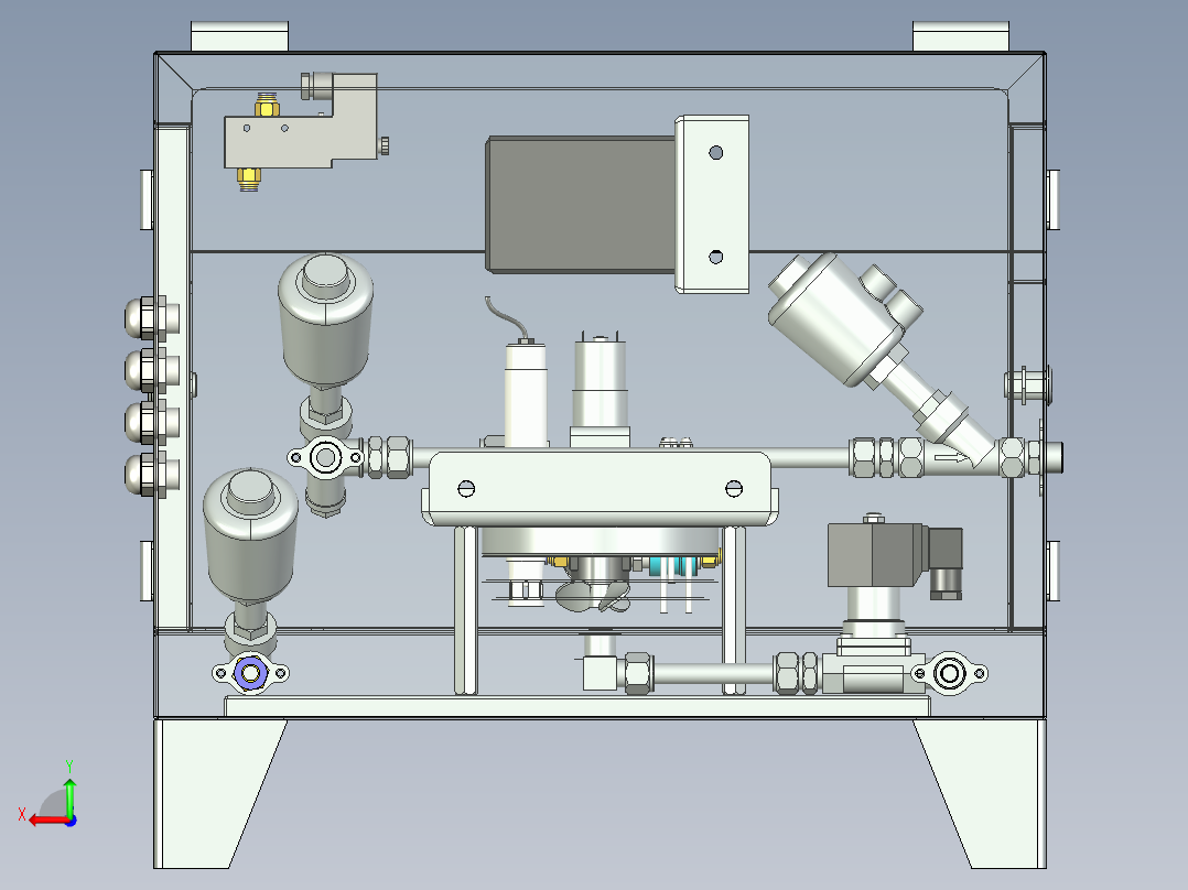 流体酸碱检测设备后视图