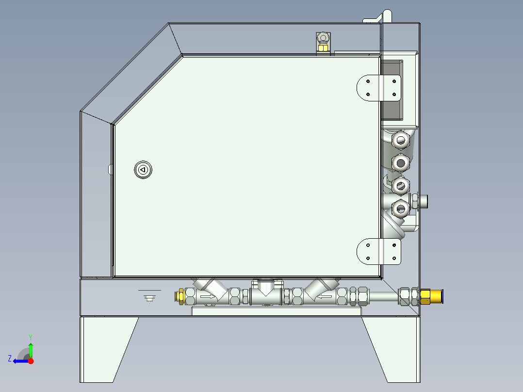 流体酸碱检测设备右视图