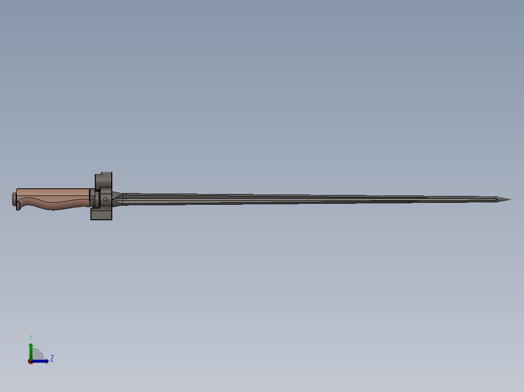 刺刀、刀(4)左视图