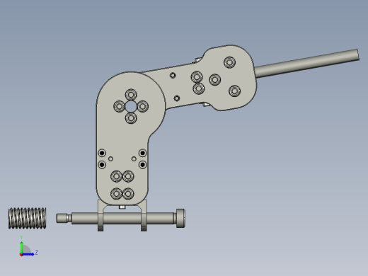带集成块和滑车减少功能的电缆驱动接头左视缩略图