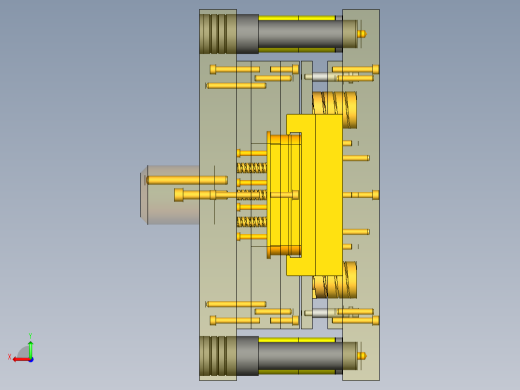 压板冲压模具设计后视缩略图