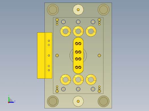 压板冲压模具设计左视缩略图