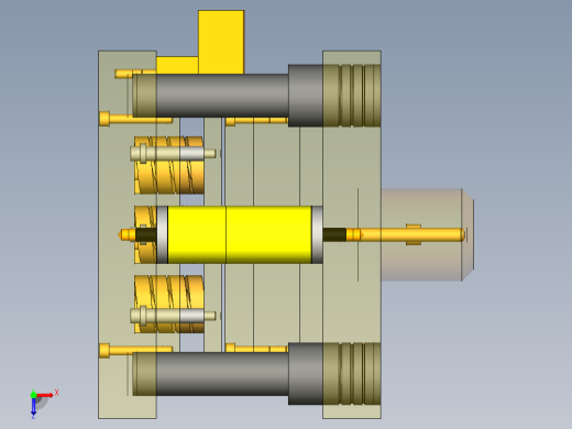 压板冲压模具设计俯视缩略图