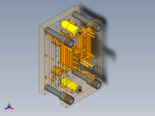 压板冲压模具设计正等轴测缩略图