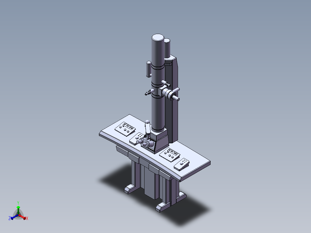 透射电镜正等轴测图
