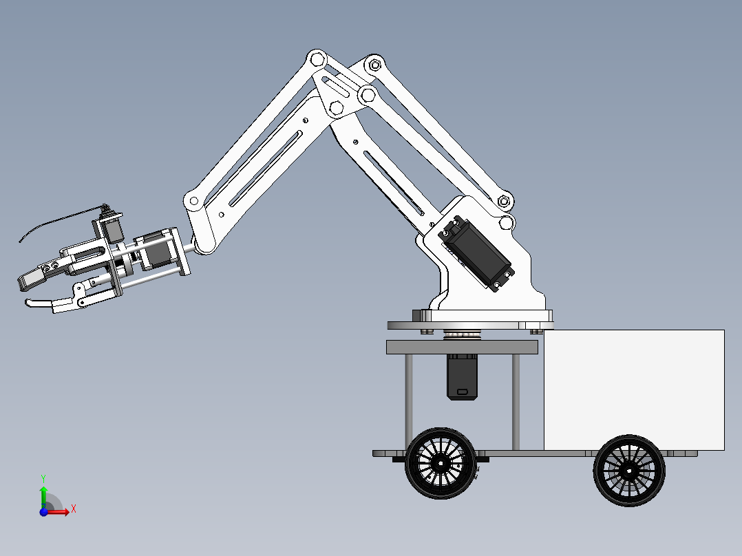 小车机械臂前视图