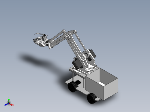 小车机械臂正等轴测缩略图