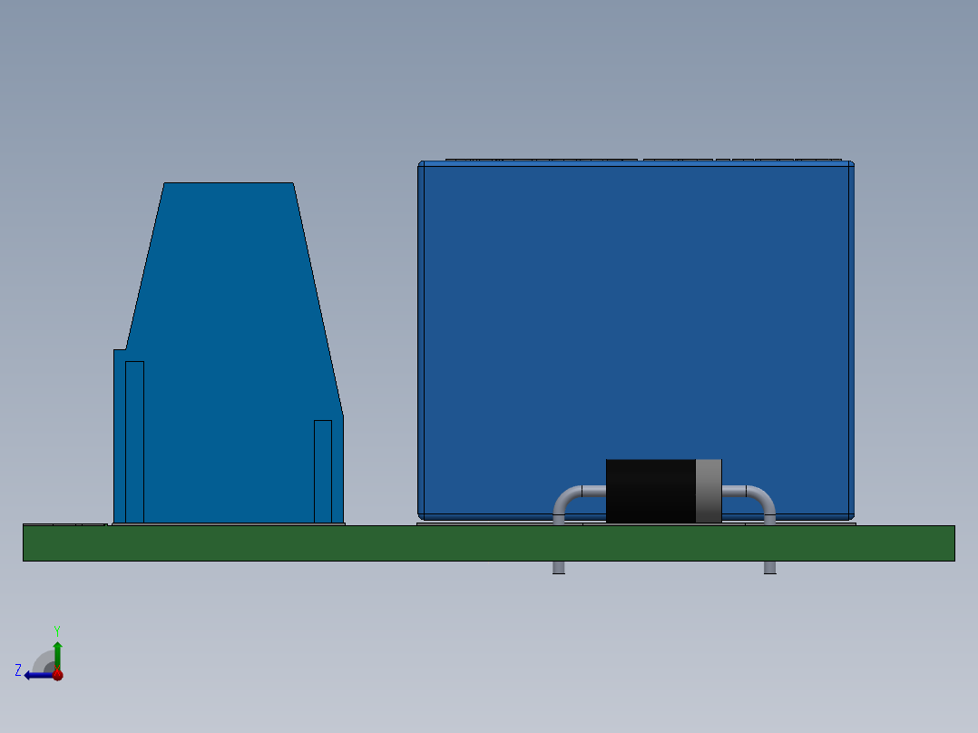 1ch继电器板右视图