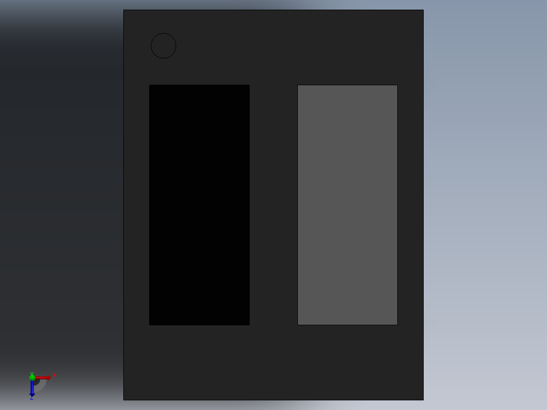 红外传感器俯视图