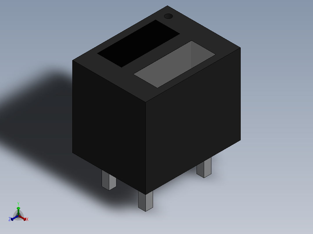 红外传感器正等轴测图