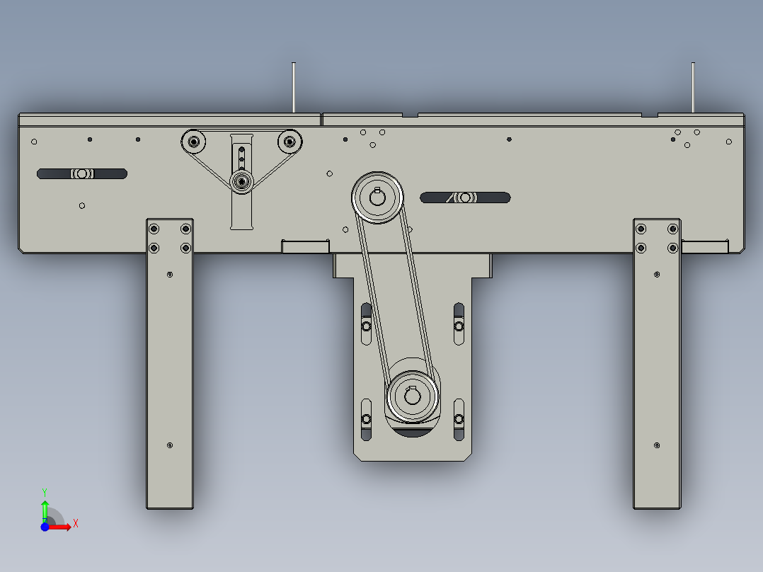 Tray-回收线体前视图