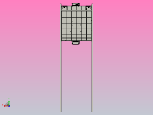 工厂钢架平台后视缩略图