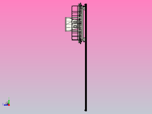 工厂钢架平台右视缩略图