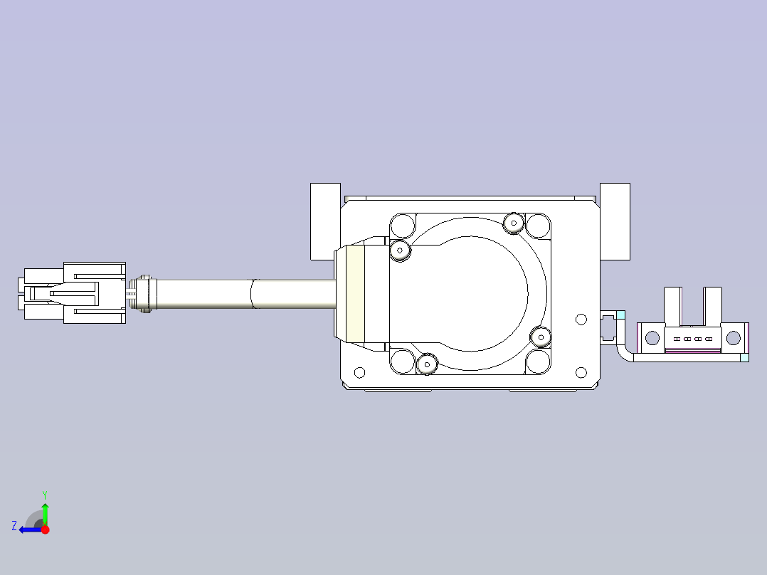 kk60-200A1-F0带MSMD012G1A电机右视图