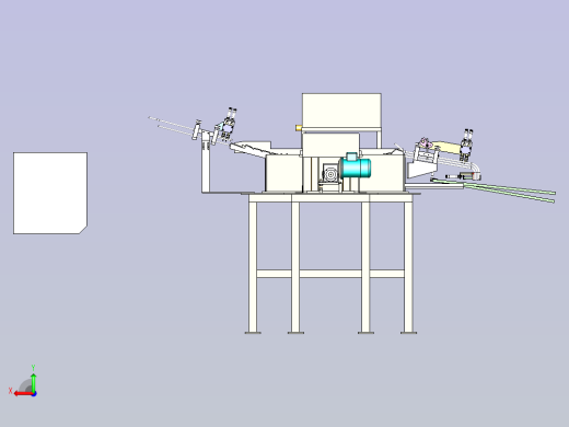 一款送料机3D模型后视缩略图