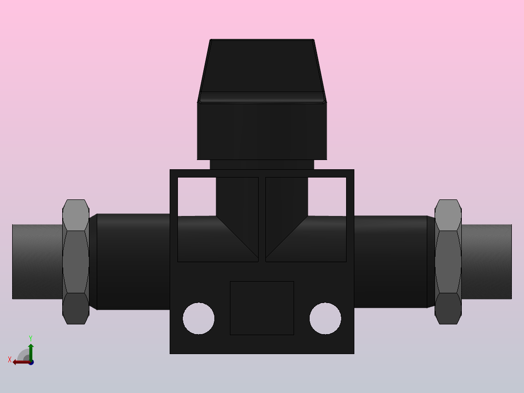 HVSS-G 螺纹连接型-G螺纹[HVSSG01-G01(B)]左视图