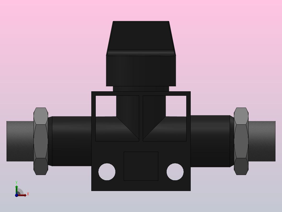 HVSS-G 螺纹连接型-G螺纹[HVSSG01-G01(B)]右视图