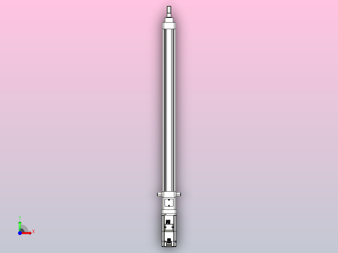 轻载电动缸TPA-ESR40-1210C-L550-M-TC-W-P40-C3前视图