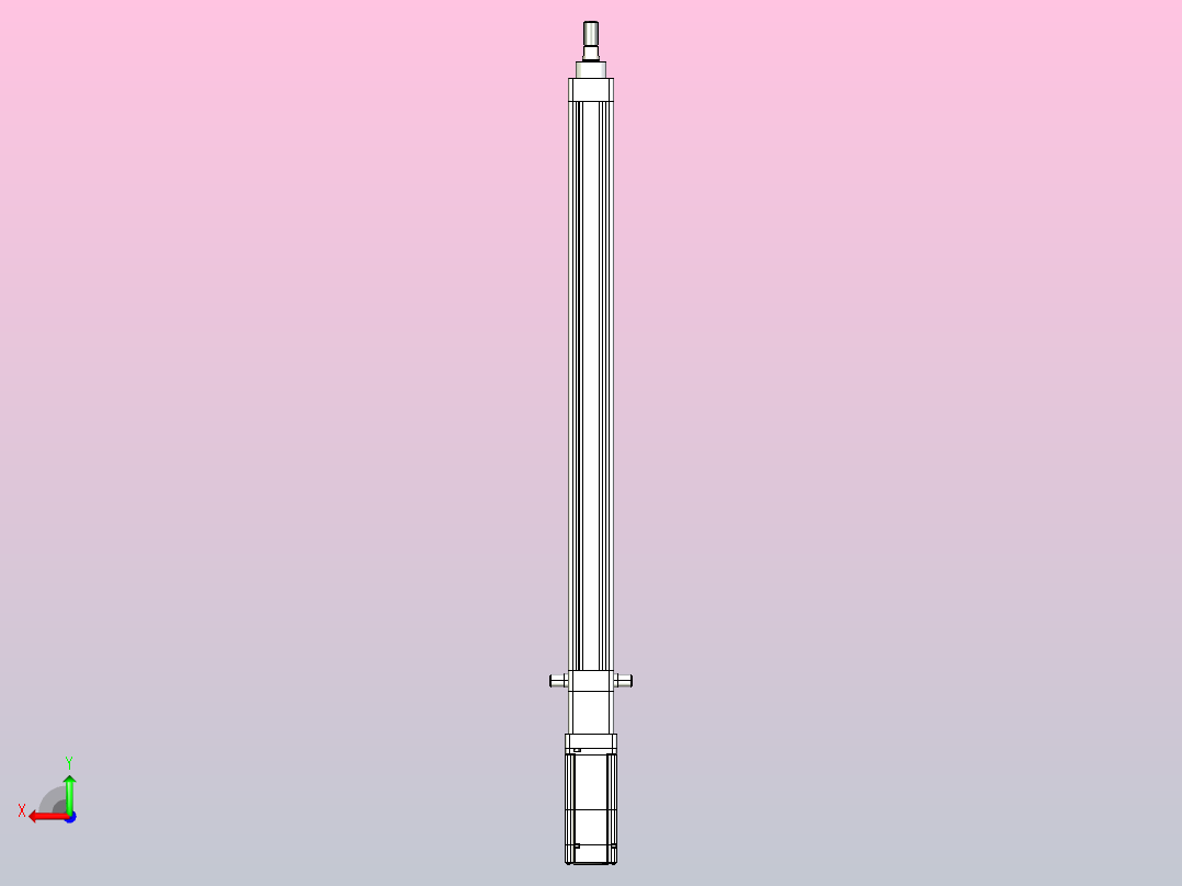 轻载电动缸TPA-ESR40-1210C-L550-M-TC-W-P40-C3后视图