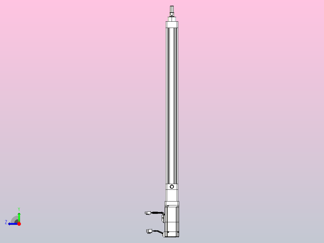 轻载电动缸TPA-ESR40-1210C-L550-M-TC-W-P40-C3右视图