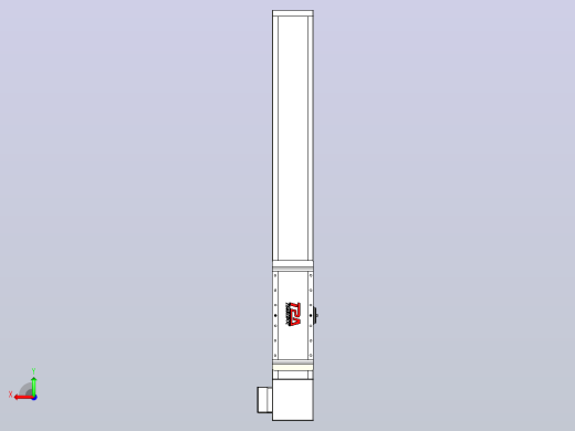 伺服电机集成皮带传动直线执行器TPA-OCB-140-256-L650-LP-P75-N3后视缩略图