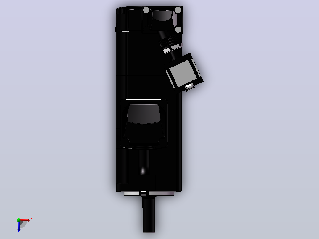 台达电机 ECM-B3L-C20401SS1（100w低惯量有刹车增量型）俯视图