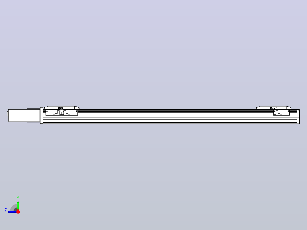 皮带直线轴双滑块型TPA-GCBS-50-P42-L275-QR-M10-N3右视图