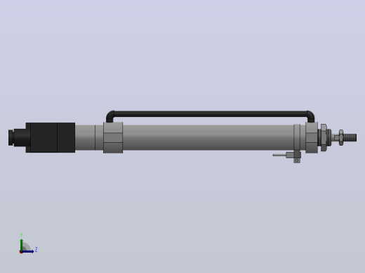 10Y-1K系列小型气缸(带阀带开关型)[10Y-1KSD25N200A8K1SD]左视缩略图