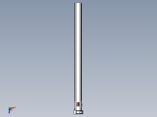 皮带直线轴半封闭可选导轨TPA-HNB-120D-110-L1600-LU-C-P40-N3俯视缩略图