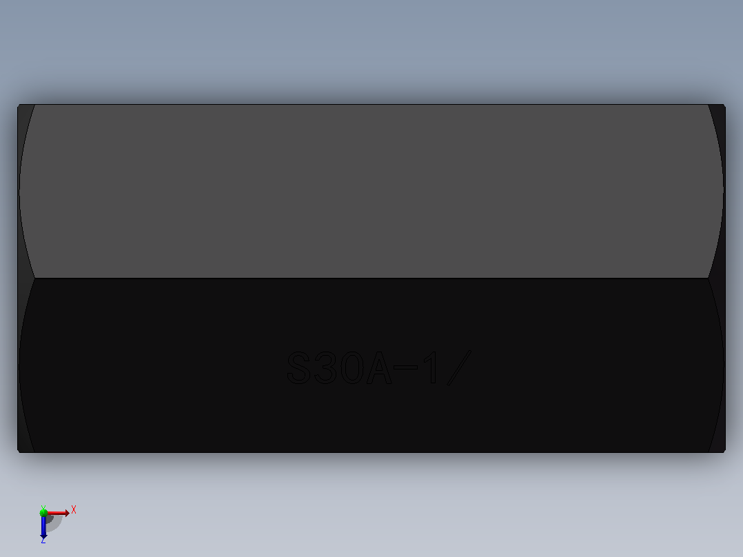 S30A 单向阀俯视图