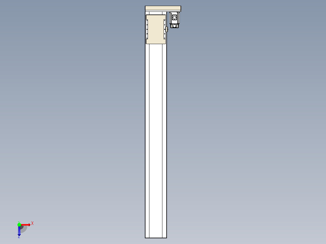滚珠丝杠直线轴带导轨全封闭TPA-HCR-220D-3210C-L1950-ML-C-P1K-N3俯视图
