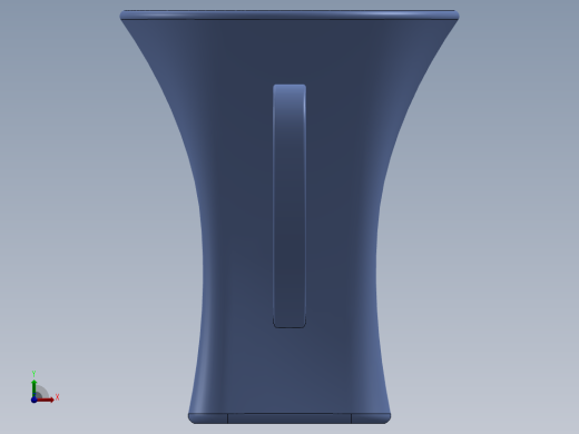 塑料水杯3D模型前视缩略图