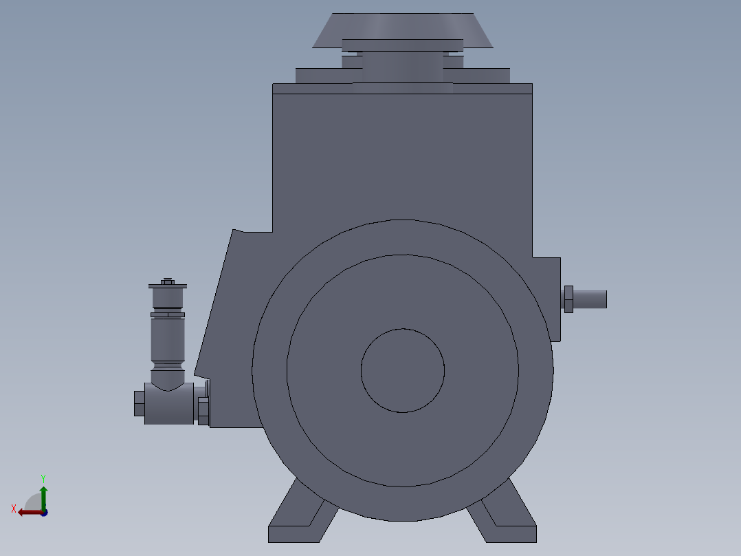 70旋片泵后视图