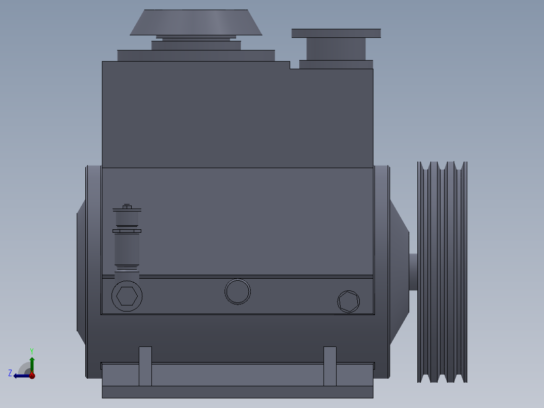 70旋片泵右视图