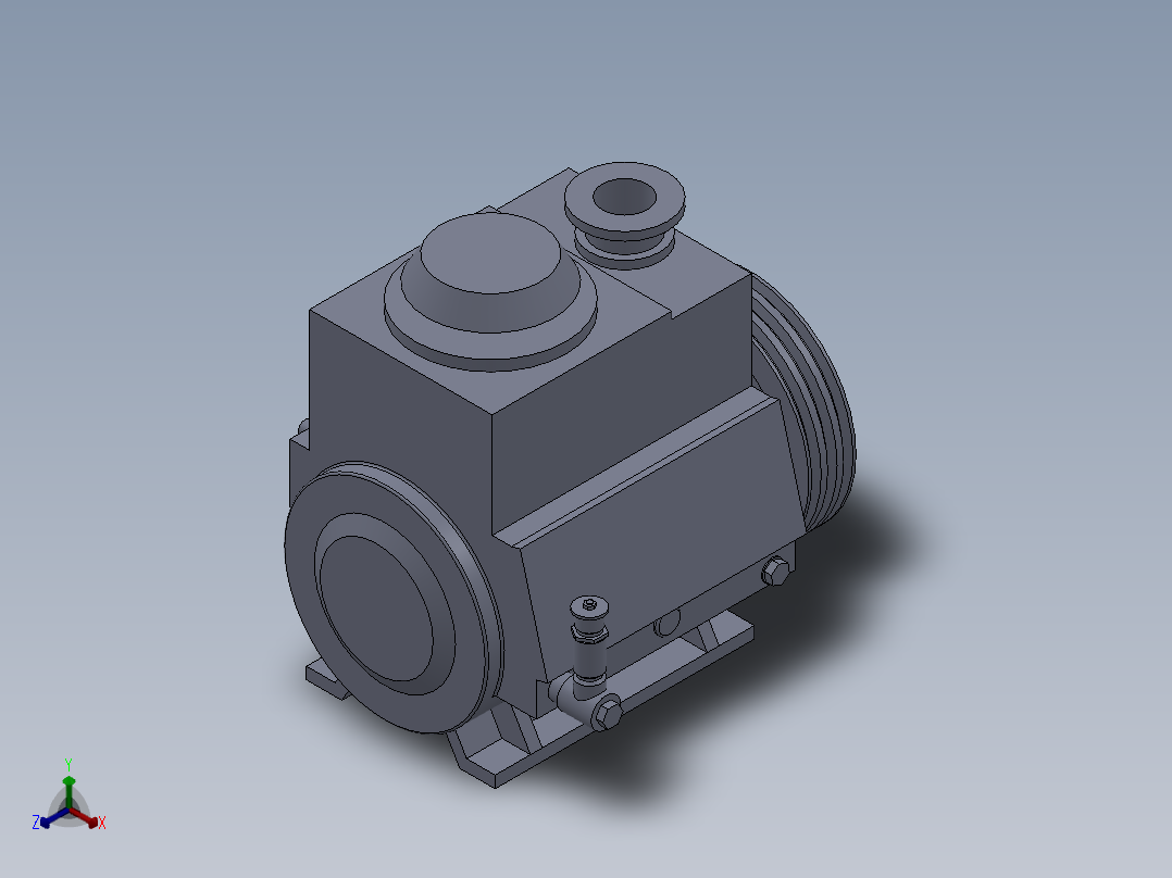 70旋片泵正等轴测图