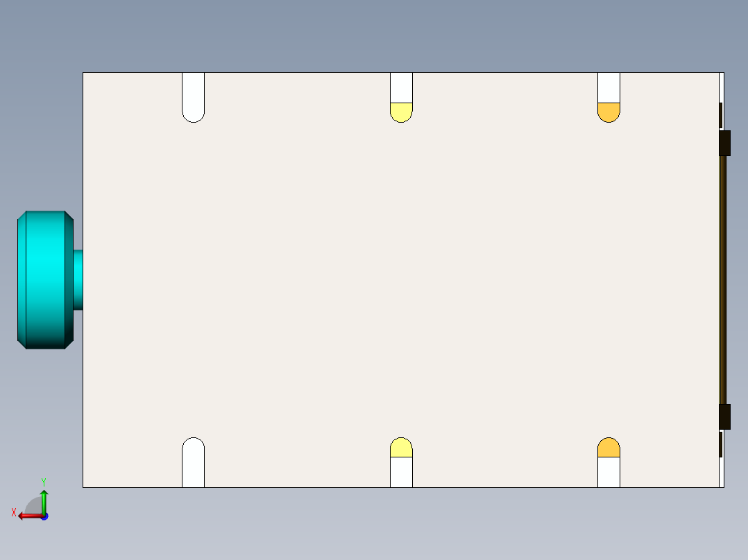 升降平台后视图