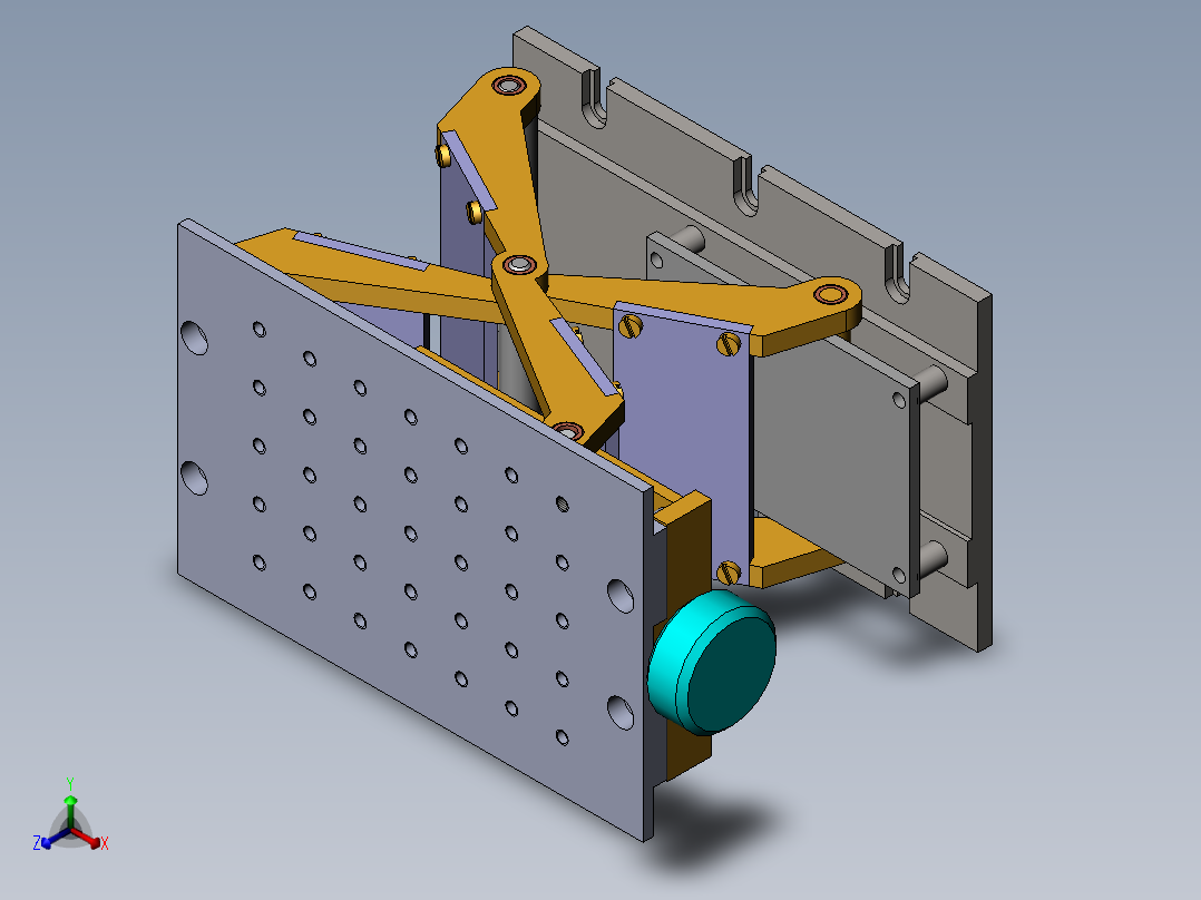 升降平台正等轴测图
