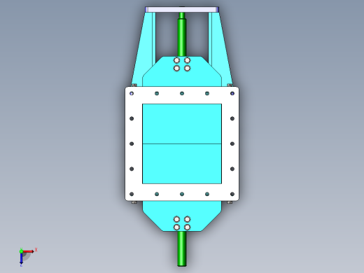 SW_电动对开插板阀俯视缩略图