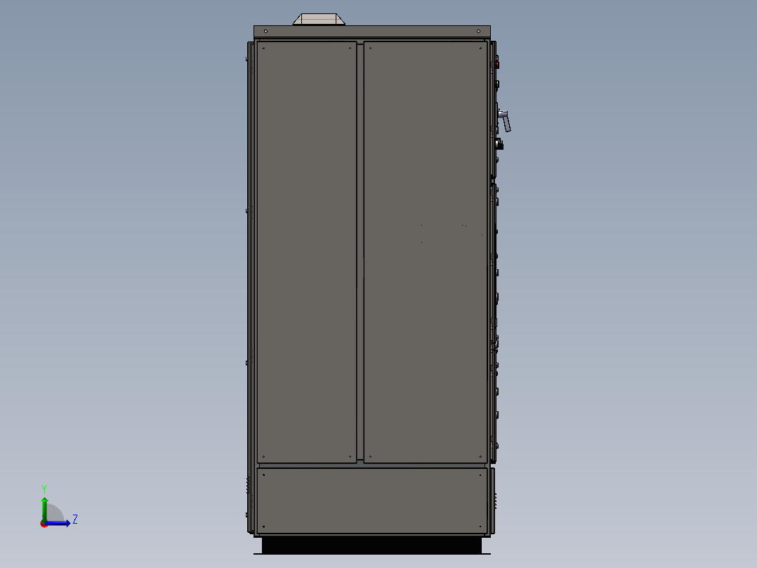 APFC-1KV控制配电柜左视图