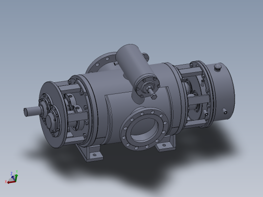 双吸式二螺杆泵的结构设计【带proe三维】
