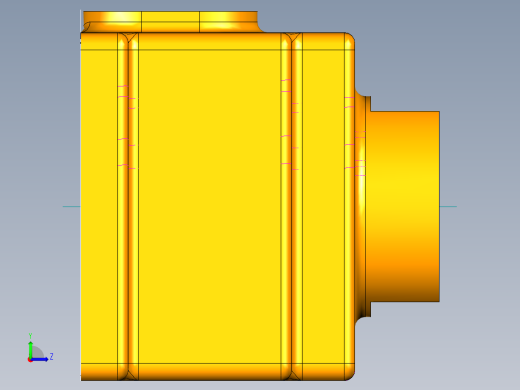 底座铣面夹具（CAD图+UG三维）左视缩略图