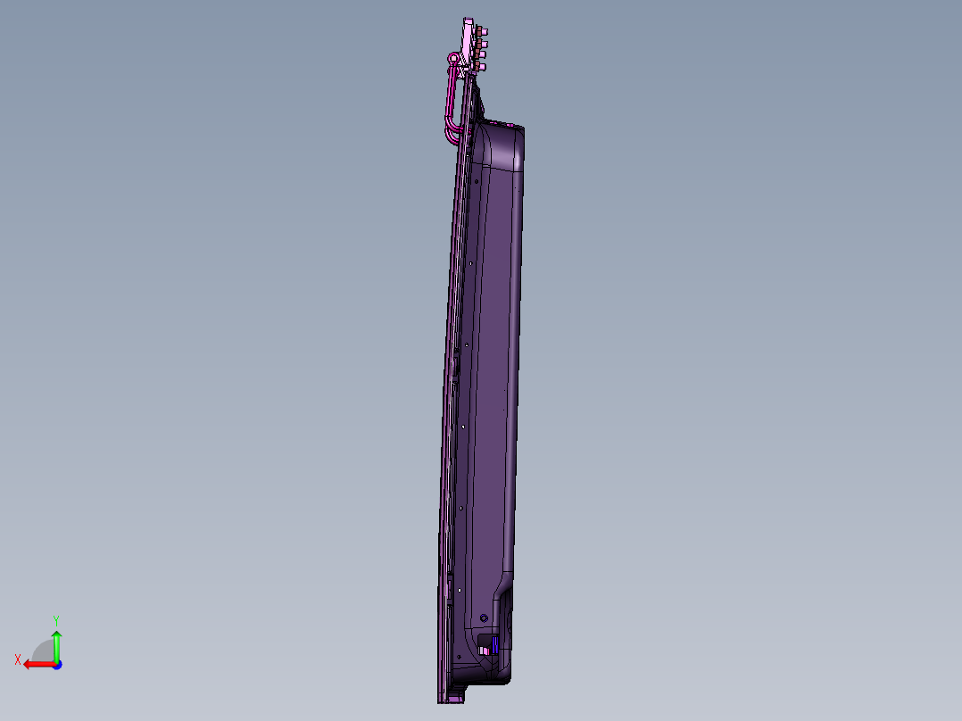 手推式车门钣金后视图