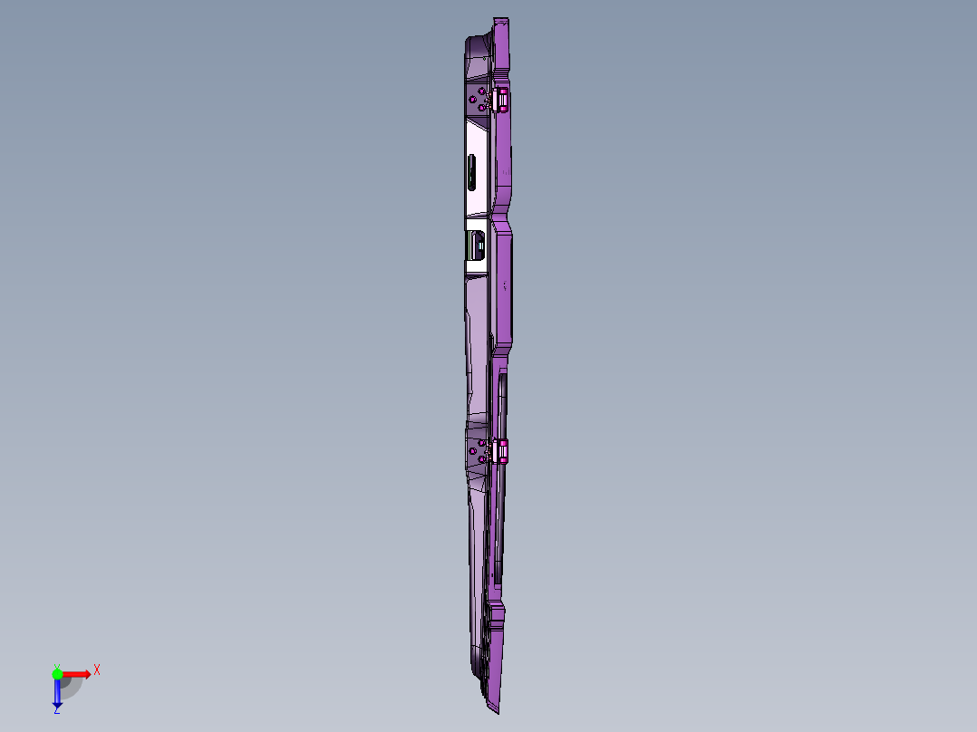 手推式车门钣金俯视图