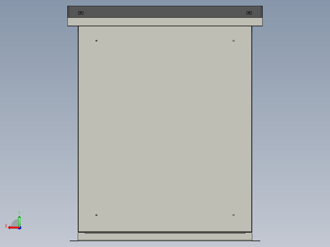 户外配电箱后视图