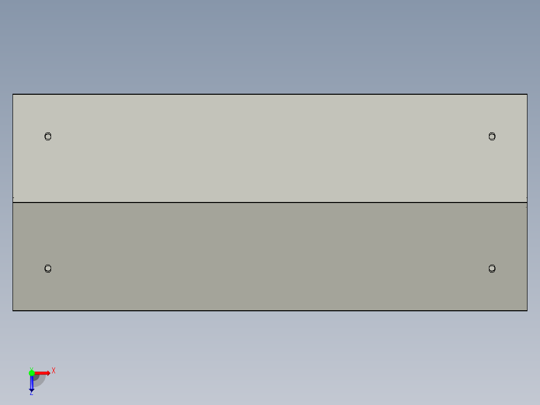 户外配电箱俯视图