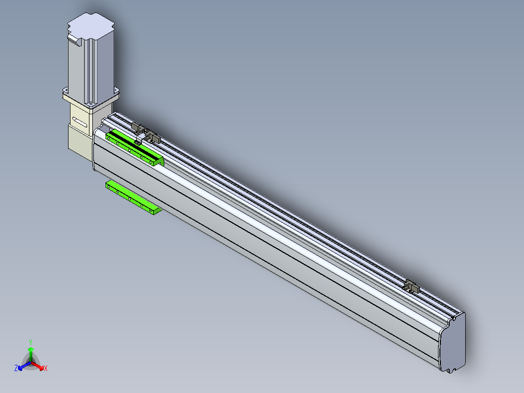 同步带滑台-半封闭B13-L90-S750-R-Z86-D3主视图