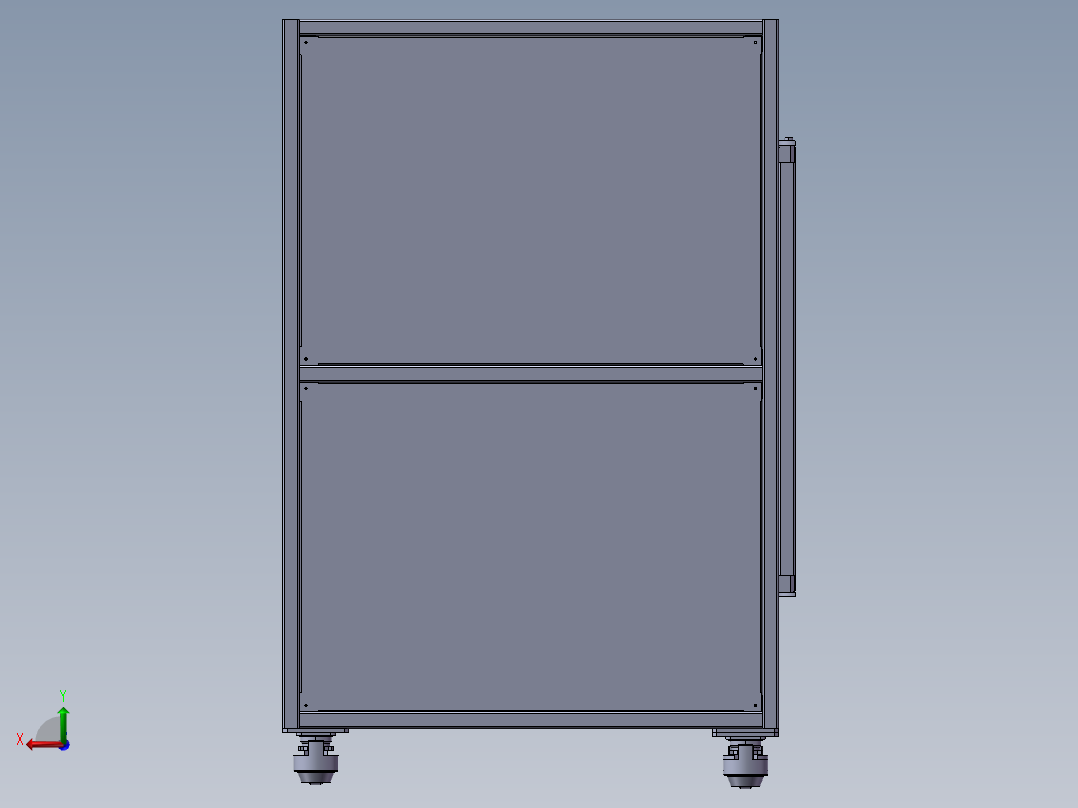 800高压脱泡机后视图