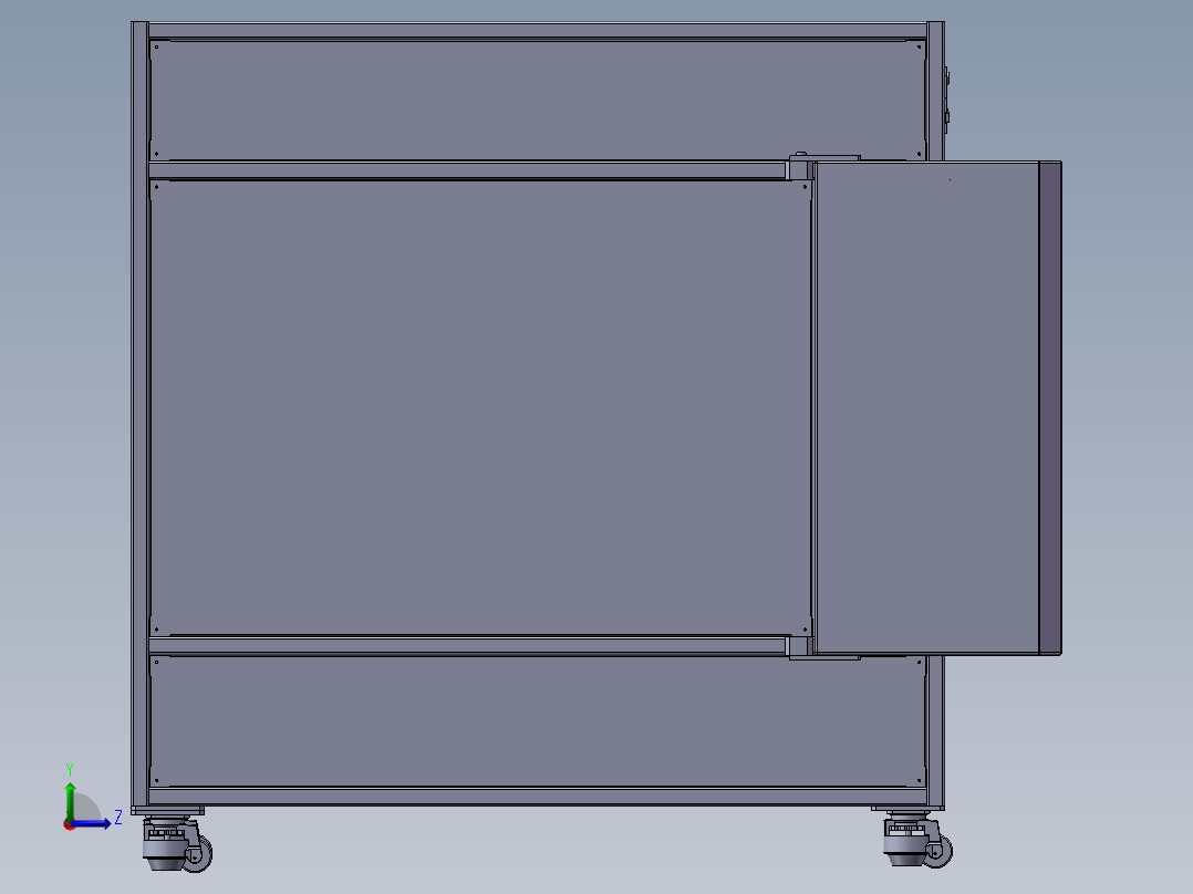 800高压脱泡机左视图